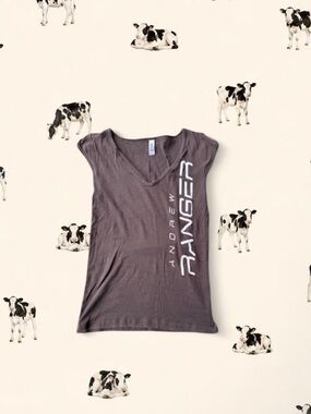 Bella brown V‑neck 'Ranger' Graphic Women's Top